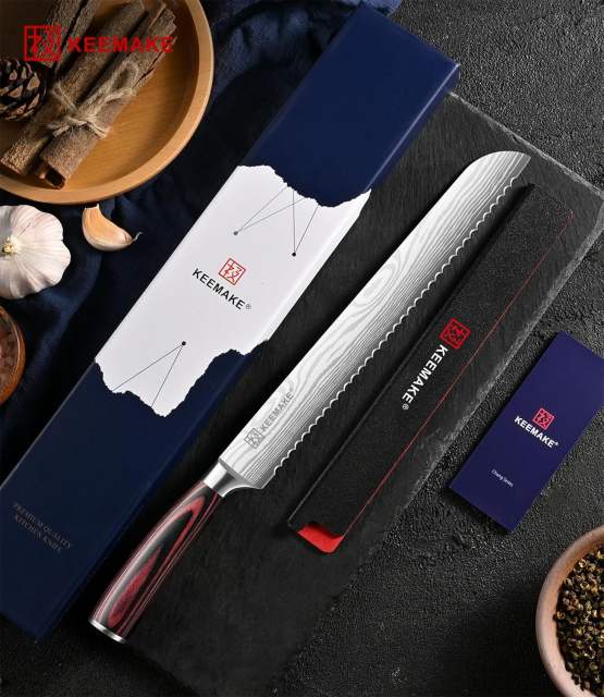 KEEMAKE 10 Inch Bread Knife
