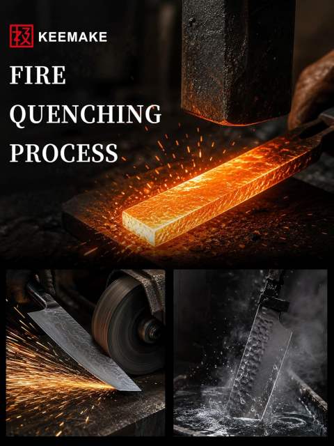 KEEMAKE Nakiri Chef Knife, 7 Inch 67-Layer Damascus Japanese Kitchen Knife with Ergonomic Pakkawood Handle, Ultra Sharp Non-Slip Cooking Knife with Ash Sheath