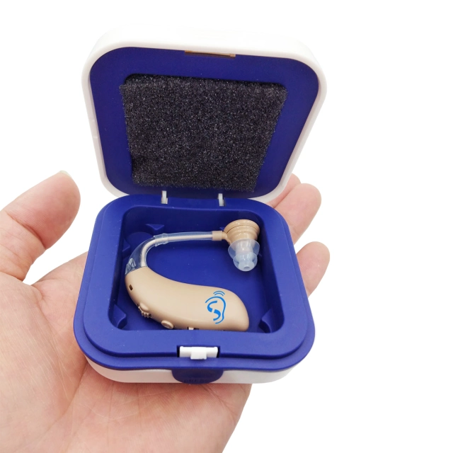 Wholesale Rechargeable Behind The Ear BTE Hearing Aid Amplifier Assist Deaf Elderly and Seniors Noise Reduction by Earsmate G25