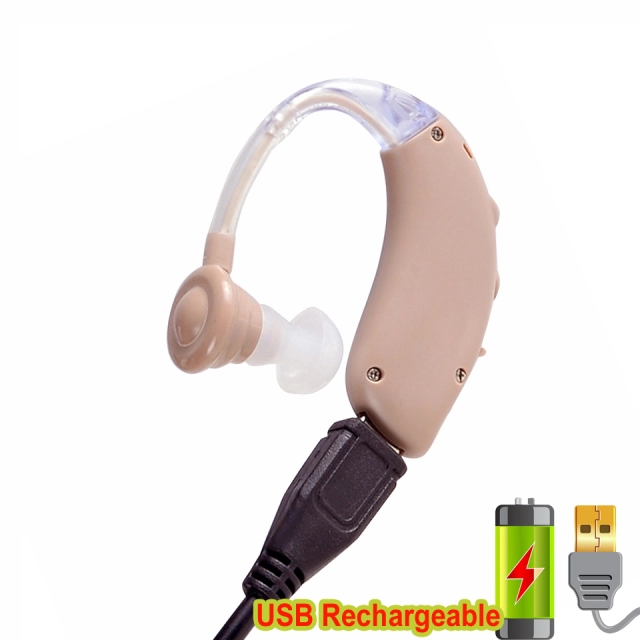 Wholesale Rechargeable Behind The Ear BTE Hearing Aid Amplifier Assist Deaf Elderly and Seniors Noise Reduction by Earsmate G25