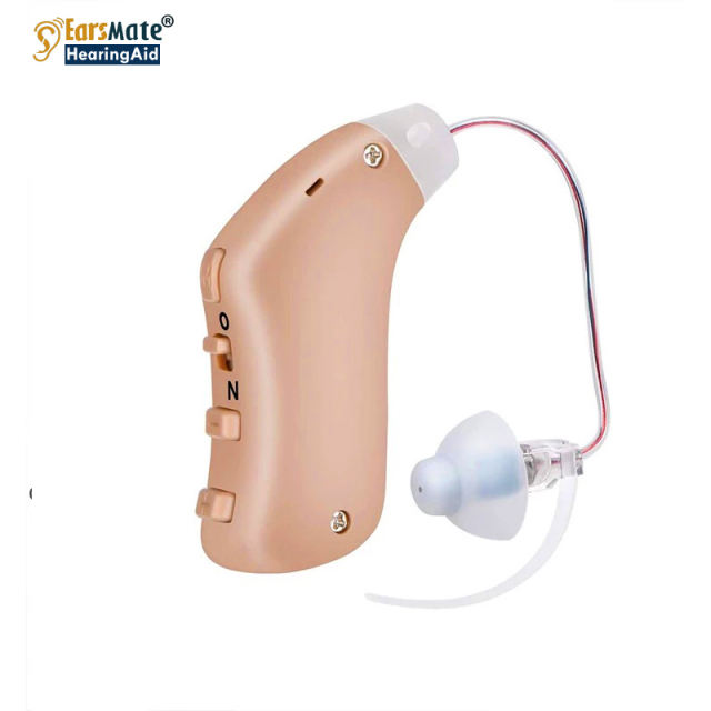Wholesale Best Earsmate Digital RIC Tinnitus Hearing Aid (RIC) Discreet Advanced Rechargeable Behind-The-Ear (BTE) Mini Discreet Hearing Ear Aid for Seniors and Adults With Crystal Clear Sound, Noise Cancellation, 4 Adaptive Programs Mode