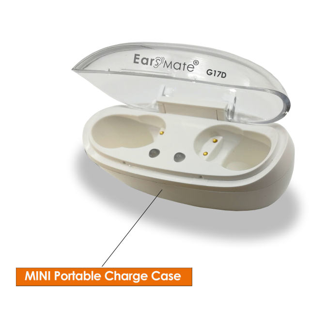 Wholesale New In The Ear Rechargeable CIC Hearing Aids (FULL PAIR) with Portable Charge Case at Factory Price