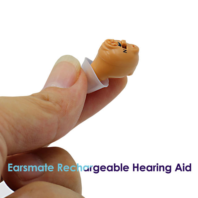 The Best Earsmate ITE Hearing Aids Rechargeable for The Elderly Hearing Loss Mini Rechargeable ITE Hearing Amplifiers for Deaf In The Ear Easy-to-Use