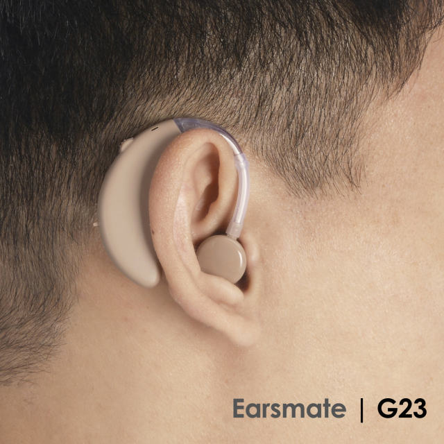 [Free Shipping] Packed 2 Rechargeable Behind the Ear Digital Hearing Amplifier For Seniors Hearing Loss Cheap BTE Hearing Aid