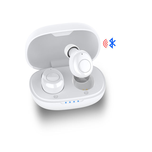 OTC Digital Rechargeable In The Ear type Bluetooth tws Hearing Aid Earphone Sound Amplifier For Hearing Loss with 8 Channel WDRC Noise Reduction Adaptive Feedback Cancellation