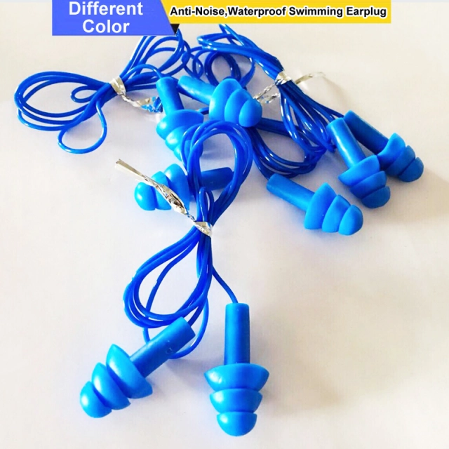 Best Corded Ear Plugs Reusable Silicone Earplugs with String Banded Ear Plug Sleep Noise Cancelling for Hearing Protection