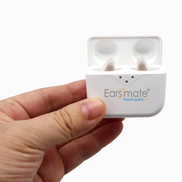 Advanced Small Mini 16 Channel CIC Invisible In the Ear Canal Rechargeable Digital Hearing Aids Assist For Seniors and Adults Hearing Loss Sound Amplifier Noise Cancelling Volume Adjust Program Switch