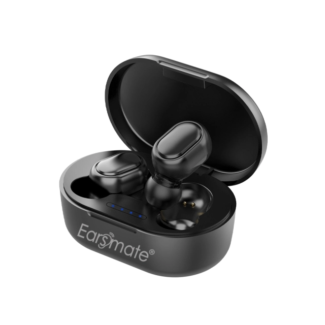 Dropshipping Free Earsmate Mini Rechargeable Digital Hearing Aids On Sale Prices 2023 For seniors Hearing Assist Recharge In Ear Deaf Noise Cancelling 16Channel WDRC 2 Packed