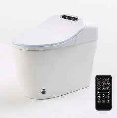 Make in China Ceramic Two Piece Bathroom Smart Toilet Radar induced voice control