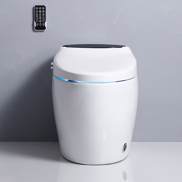 Modern Ceramic One Piece Wc Smart Toilet Open Seat and Flush by Foot Sensor Disabled Smart toilet Seat