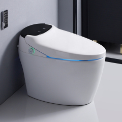 Modern Ceramic One Piece Wc Smart Toilet Open Seat and Flush by Foot Sensor Disabled Smart toilet Seat