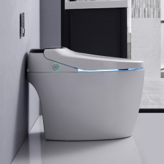 Modern Ceramic One Piece Wc Smart Toilet Open Seat and Flush by Foot Sensor Disabled Smart toilet Seat