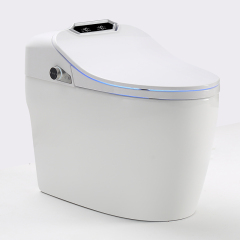 Make in China Ceramic Two Piece Bathroom Smart Toilet Radar induced voice control