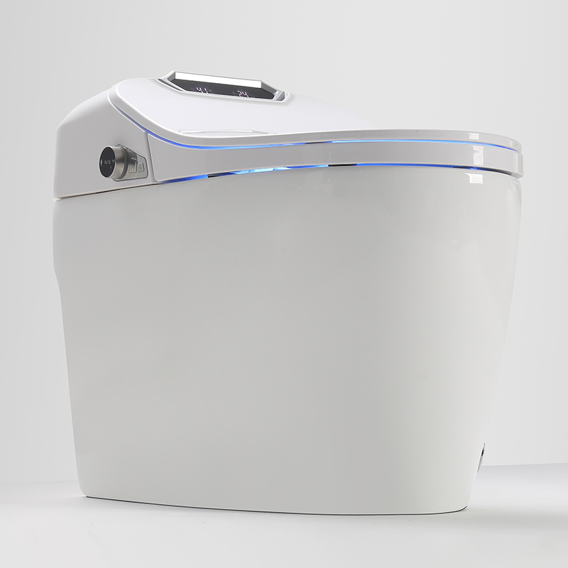 Make in China Ceramic Two Piece Bathroom Smart Toilet Radar induced voice control
