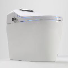 Make in China Ceramic Two Piece Bathroom Smart Toilet Radar induced voice control