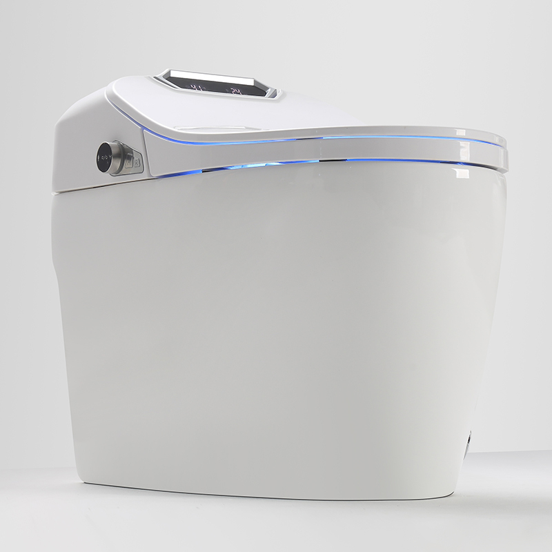 Make in China Ceramic Two Piece Bathroom Smart Toilet Radar induced voice control