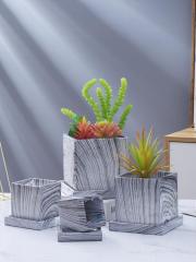 Marbled Cement Ceramic Household Flower Pot Nordic Simple Green Plants Flower Pots &amp; Planters Decorations For Home