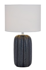Home Interior Decoration Table Lamp Ceramic Base with Fabric Quantity LED Light Item Layer Style Time Living Coffee