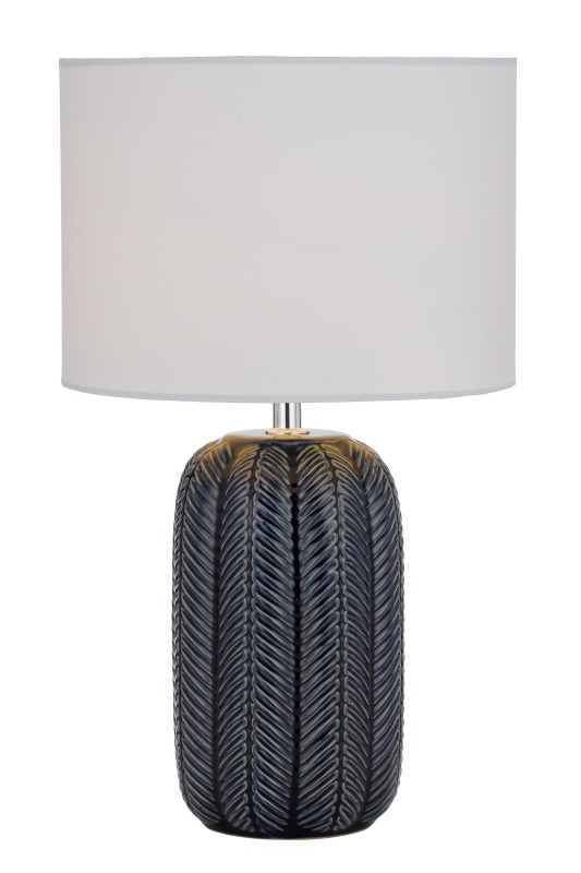 Home Interior Decoration Table Lamp Ceramic Base with Fabric Quantity LED Light Item Layer Style Time Living Coffee