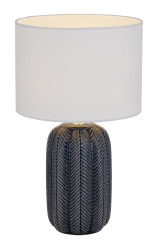 Home Interior Decoration Table Lamp Ceramic Base with Fabric Quantity LED Light Item Layer Style Time Living Coffee