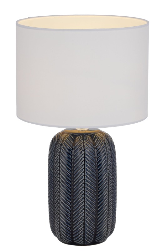 Home Interior Decoration Table Lamp Ceramic Base with Fabric Quantity LED Light Item Layer Style Time Living Coffee