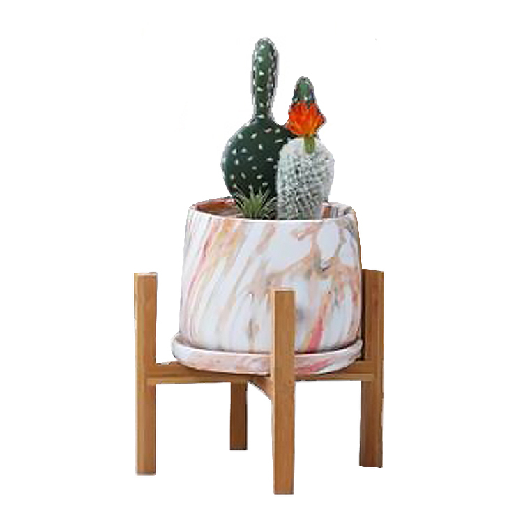 Home Decor Nordic Style Wholesale Home Garden Decoration Ceramic Cement Flower Pots Home Balcony Flower Pot Planter