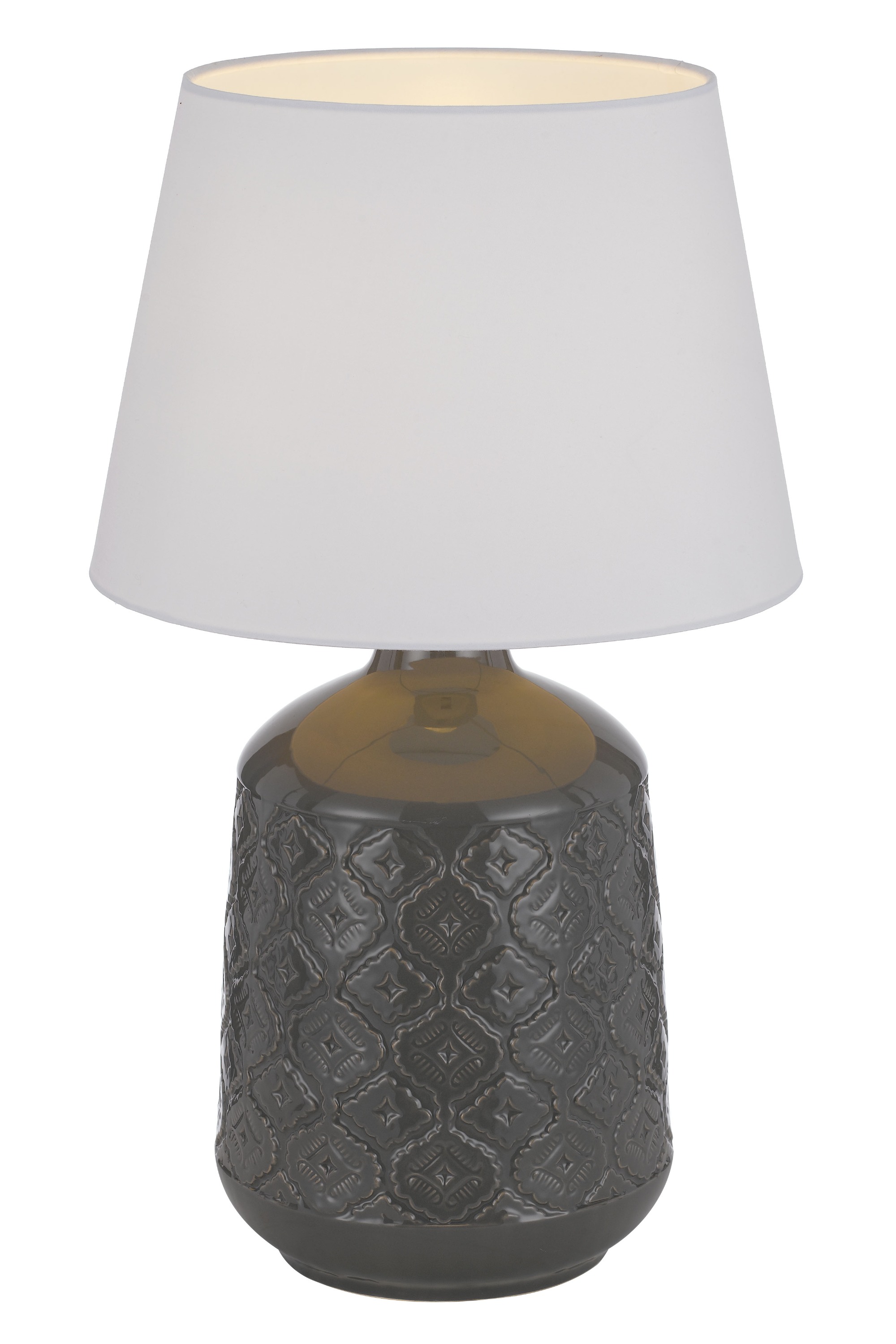 High quality Home Decoration Living Room Ceramic Desk Light Fabric Bedside Table Lamps