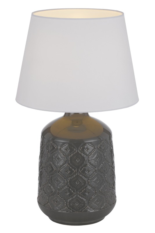High quality Home Decoration Living Room Ceramic Desk Light Fabric Bedside Table Lamps