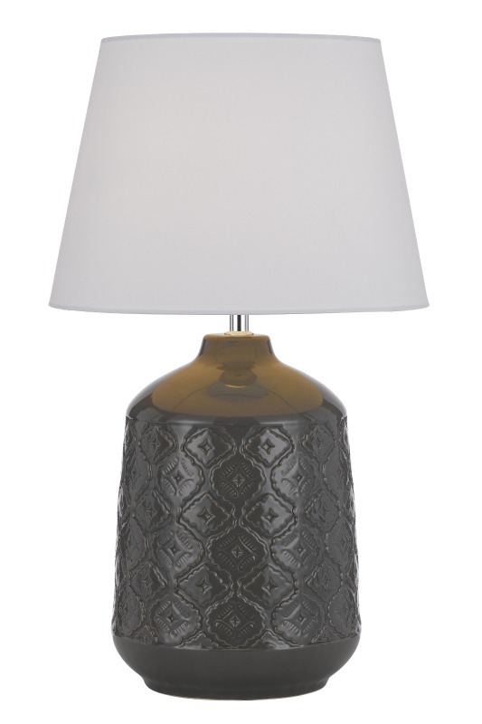 High quality Home Decoration Living Room Ceramic Desk Light Fabric Bedside Table Lamps