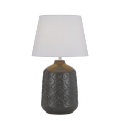 High quality Home Decoration Living Room Ceramic Desk Light Fabric Bedside Table Lamps