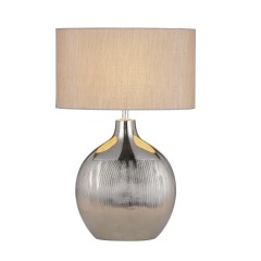 Nordic living room decoration brown table lamp wholesale exquisite ceramic bedside lamp