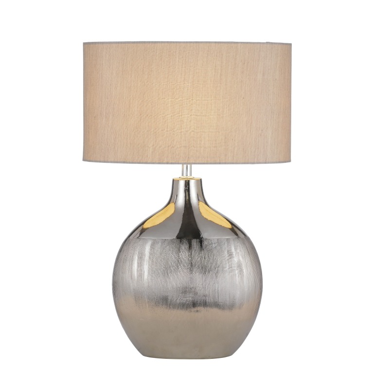 Nordic living room decoration brown table lamp wholesale exquisite ceramic bedside lamp