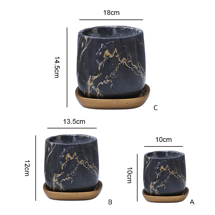 Flower Pot Planter Nordic Style Wholesale Decorative Cement Flower Pots For Home Garden Home Decor modern