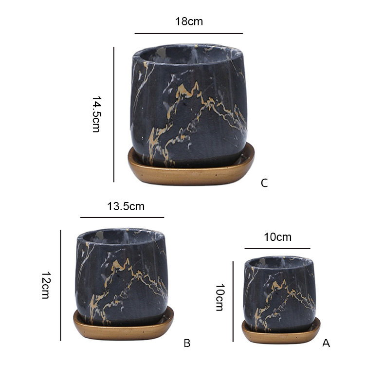 Flower Pot Planter Nordic Style Wholesale Decorative Cement Flower Pots For Home Garden Home Decor modern