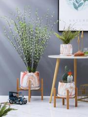 Home Decor Nordic Style Wholesale Home Garden Decoration Ceramic Cement Flower Pots Home Balcony Flower Pot Planter