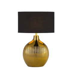 Home decor living room beside table lamp for bedroom electroplate gold modern nightstand lamp