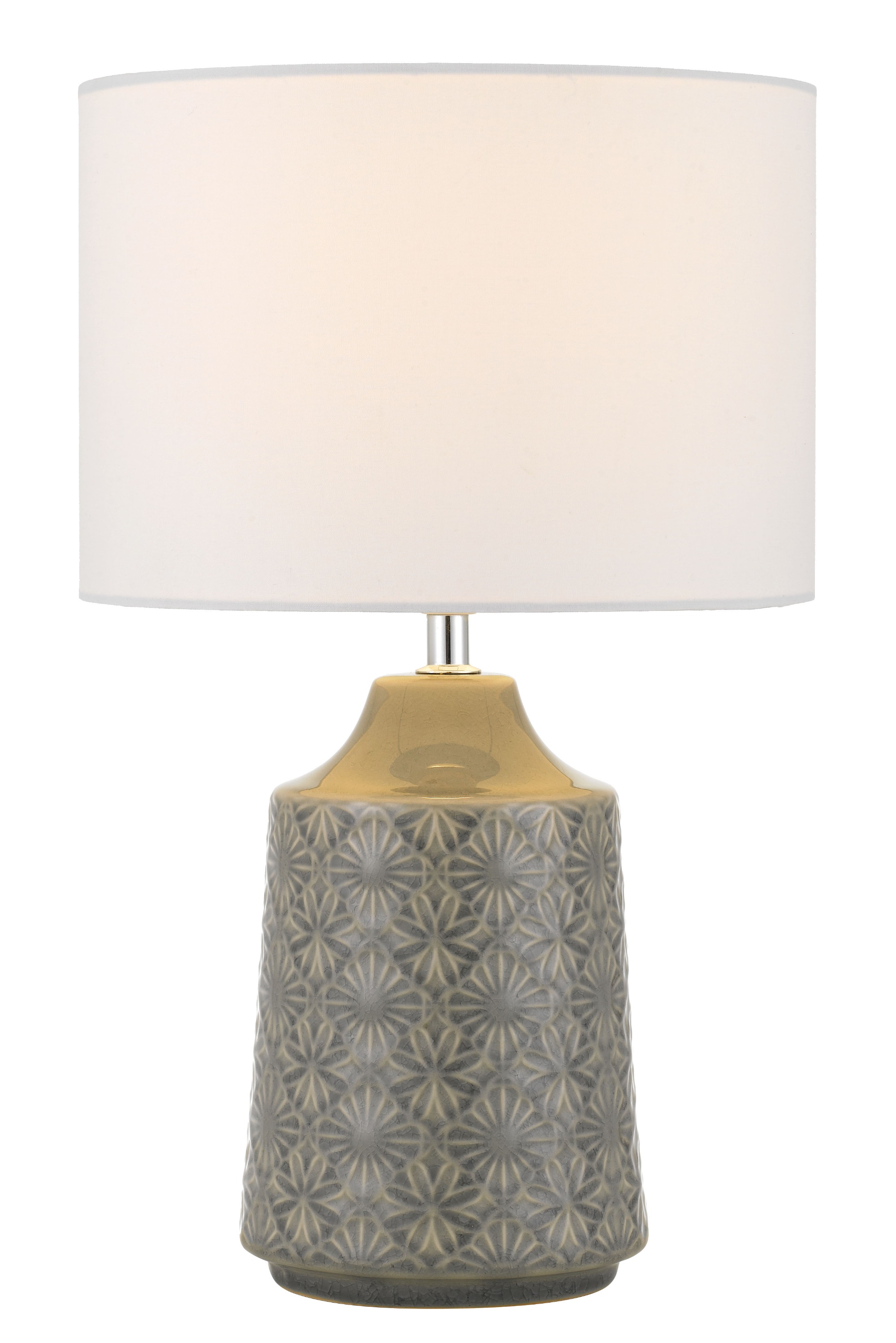 Porcelain Vase Traditional White Shade Office Home Decor Table Lamp Fashionable Chinese Lighting and Circuitry Design Modern