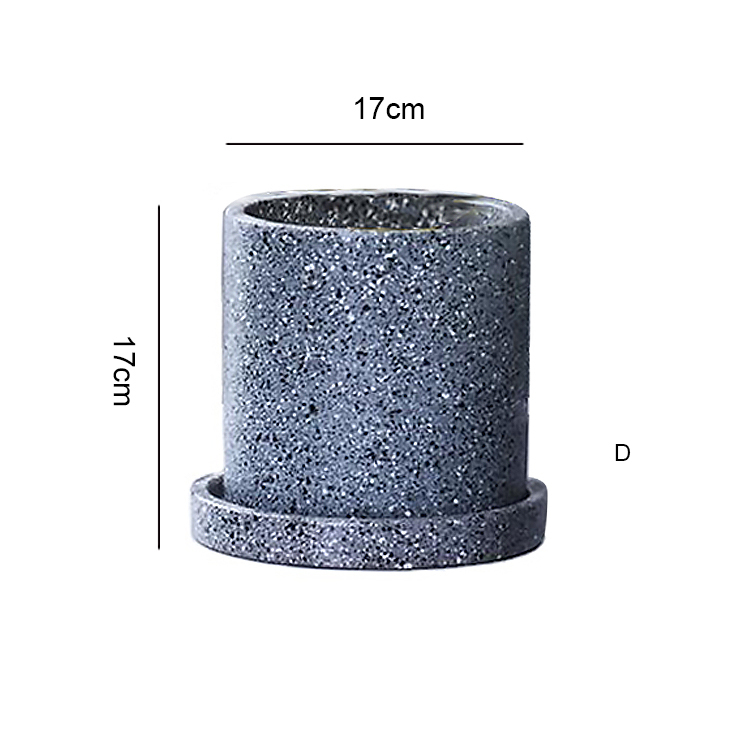 Garden Nordic Cement Ceramic Flowerpot Interior Decoration Planter Wholesale Succulent Orchid Vase Plant Home Decor Modern
