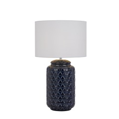 Decorative nordic modern luxurious unique bedroom bedsideceramic fabric table lamp