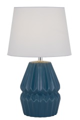 Metal Base In Ceramic Body In Nice Printing With Fabric Lampshade Study Table Lamp Bedside Table Lamp