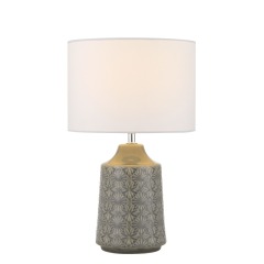 Porcelain Vase Traditional White Shade Office Home Decor Table Lamp Fashionable Chinese Lighting and Circuitry Design Modern