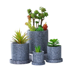 Garden Nordic Cement Ceramic Flowerpot Interior Decoration Planter Wholesale Succulent Orchid Vase Plant Home Decor Modern