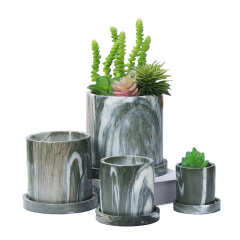 Marble Home Decor Flower Pots Hot Selling Cheap Cement Flower Garden Pots Flower pots planters