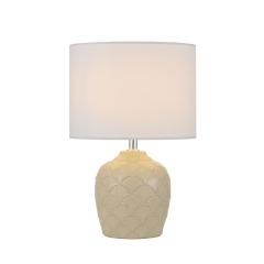 Warm Simple bedside ins with base with shade ceramic table lamp