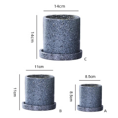 Garden Nordic Cement Ceramic Flowerpot Interior Decoration Planter Wholesale Succulent Orchid Vase Plant Home Decor Modern