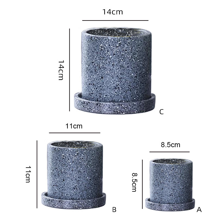 Garden Nordic Cement Ceramic Flowerpot Interior Decoration Planter Wholesale Succulent Orchid Vase Plant Home Decor Modern