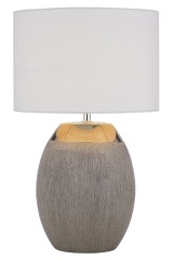 Table Lamp Vintage Fabric Lampshade Ceramics Desk Night Lights