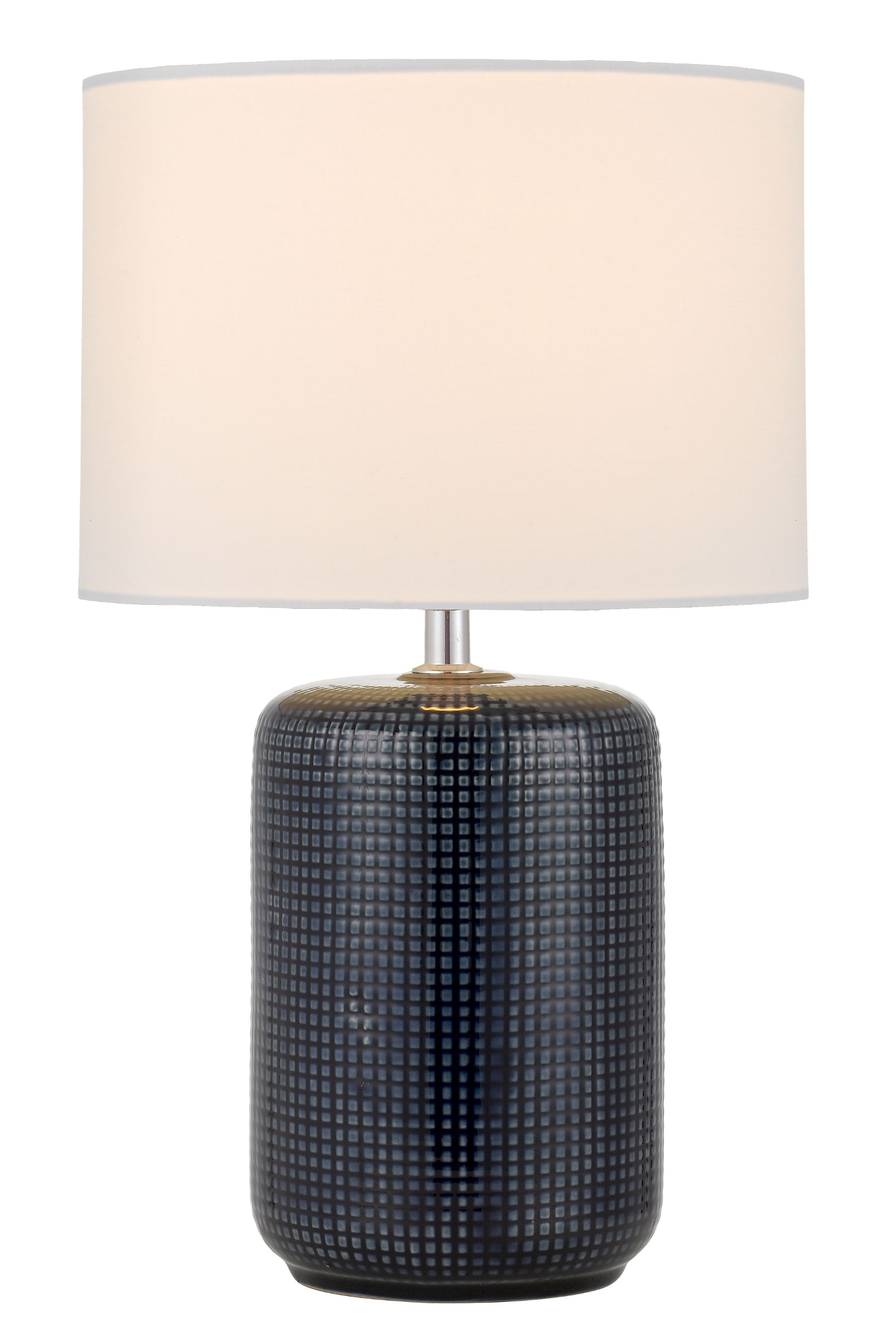 Chinese Ceramic Table Lamps for Home Decor Plaid Pattern Vase Reading Table Dimmable Brightness Desk Lamps
