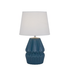 Metal Base In Ceramic Body In Nice Printing With Fabric Lampshade Study Table Lamp Bedside Table Lamp