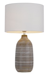 Home Decor Accessories Bed Side Table Lamp Light Bedside Lamps Simple Design Ceramic with Fabric Shade Modern Chinese 303 Switch